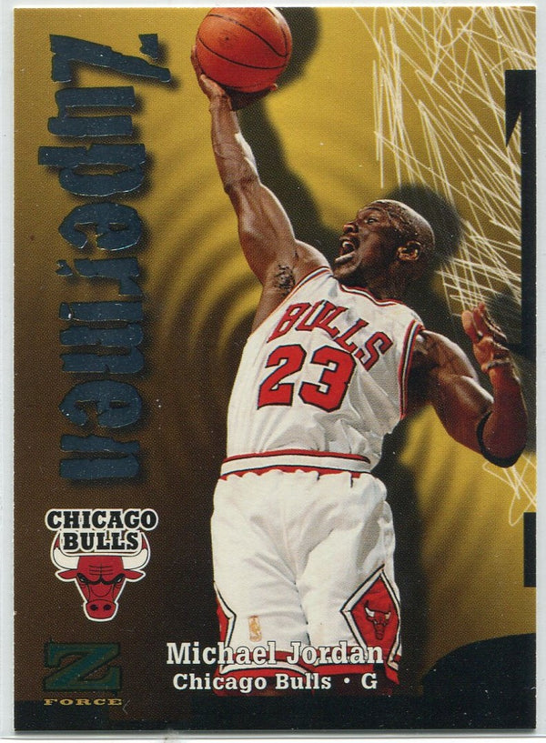 Michael Jordan 1997 - 1998 Skybox Zforce Zupermen Card #190