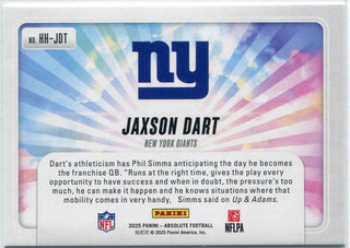 Jaxson Dart 2025 Panini Absolute Hog Heaven RC #HH-JDT