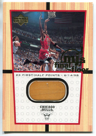 Michael Jordan 2000 Upper Deck MJ's Final Floor Jumbo Relic Card #FF5