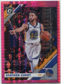 Stephen Curry 2019 - 2020 Panini Donruss Optic Pink Hyper Prizm Card #8