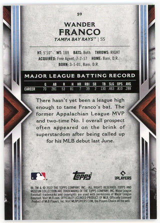 Wander Franco 2022 Topps #59 Card