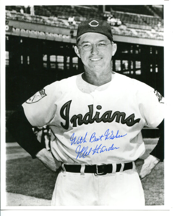Mel Harder Autographed/Signed 8x10 Photo