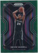 Devin Vassell 2020 - 2021 Panini Prizm Green Prizm RC #252