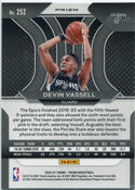 Devin Vassell 2020 - 2021 Panini Prizm Green Prizm RC #252