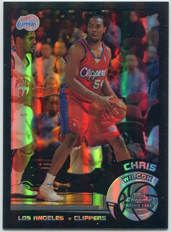 Chris Wilcox 2002 - 2003 Topps Chrome Black Refractor RC #162 32/99