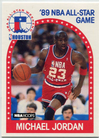 Michael Jordan 1989 - 1990 Hoops All-Star Card #21