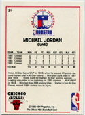 Michael Jordan 1989 - 1990 Hoops All-Star Card #21