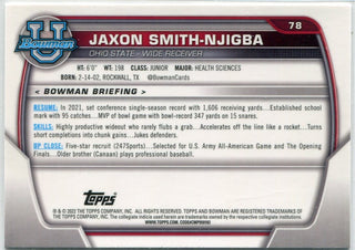 Jaxon Smith-Njigba 2022 Bowman Chrome University RC #78
