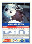 Michael Irvin 1989 Score Rookie Card