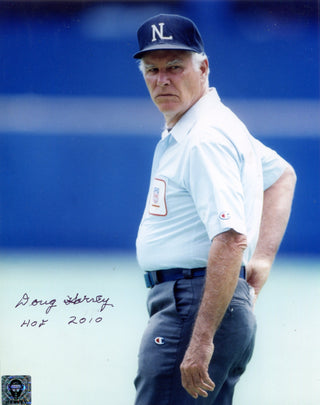 Doug Harvey Autographed signed 8x10 Photo Inscribed "HOF 2010"