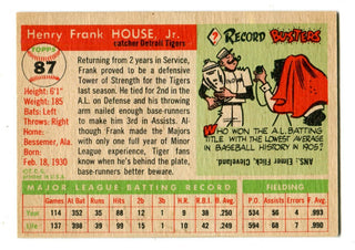 Frank House 1955 Topps #87 Card