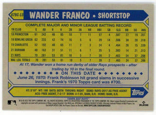 Wander Franco 2022 Topps Gold 35th Anniversary #87BC-13 Card