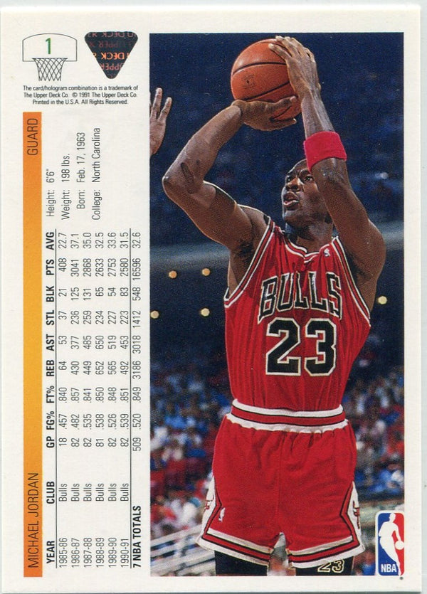 Michael Jordan 1991 - 1992 Upper Deck Promo Card #1