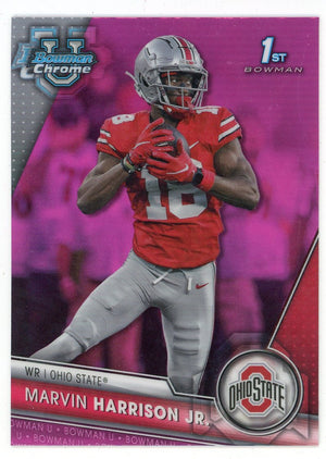 Marvin Harrison Jr 2023 Topps Bowman U Pink #100