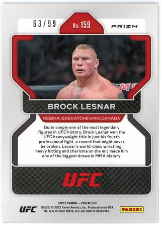Brock Lesnar 2022 Panini Prizm #159