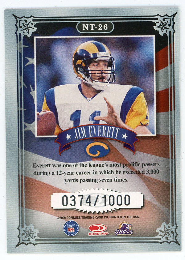 Jim Everett 2000 Donruss National Treasures #NT-26