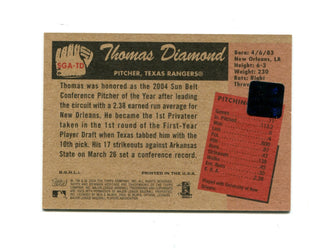Thomas Diamond 2004 Topps Bowman Heritage Autographed #SGA-TD Card