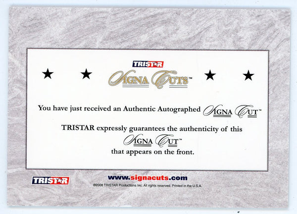 Robb Nen Autographed 2008 Tristar Signa Cuts