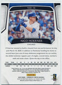Nico Hoerner 2020 Panini Chronicles Limited Gold Parallel RC #14 10/10