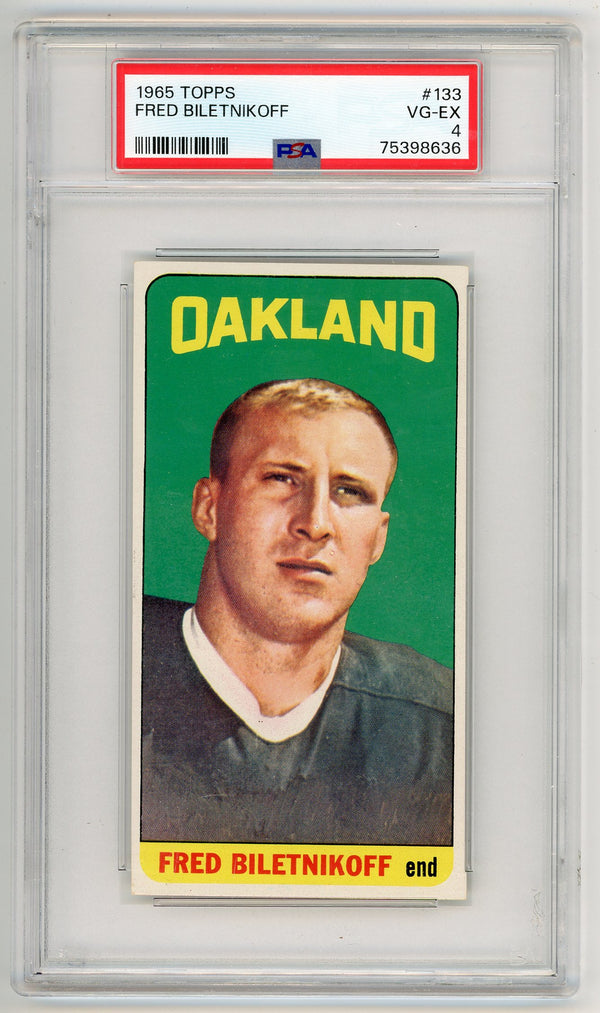 Fred Biletnikoff 1965 Topps #133 PSA 4
