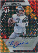 Ron Jaworksi 2023 Panini Mosaic Autographed Red & Yellow Choice Prizm Card #AM-RJ