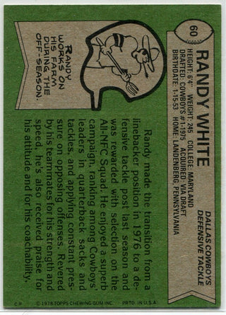 Randy White 1978 Topps All-Pro Card #60