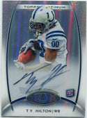 T.Y. Hilton 2012 Topps Platinum Autographed RC #147
