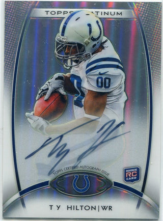 T.Y. Hilton 2012 Topps Platinum Autographed RC #147