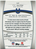 T.Y. Hilton 2012 Topps Platinum Autographed RC #147
