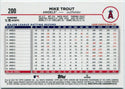 Mike Trout 2024 Topps Aqua Logofractor Card #200 25/199