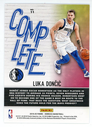 Luka Doncic 2019-20 Panini Donruss Complete Players Card #11