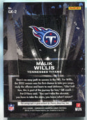 Malik Willis Autographed 2022 Panini Chronicles Gridiron Kings Rookie Card /75