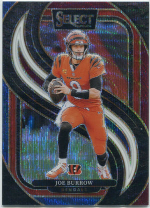 Joe Burrow 2024 Panini Select Tri-Color Prizm Card #127 37/249