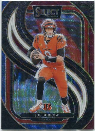 Joe Burrow 2024 Panini Select Tri-Color Prizm Card #127 37/249