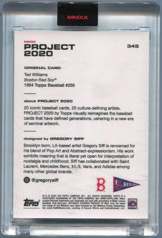 Ted Williams Topps Project 2020 Card #345