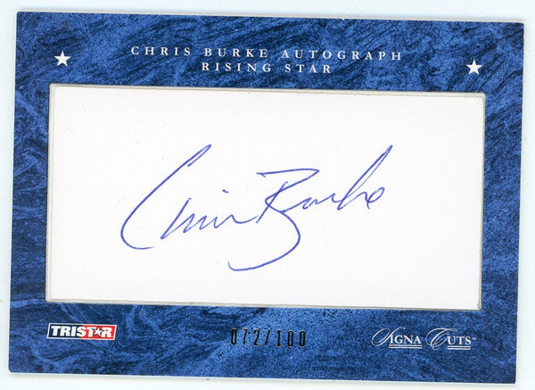 Chris Burke Autographed 2008 Tristar Signa Cuts