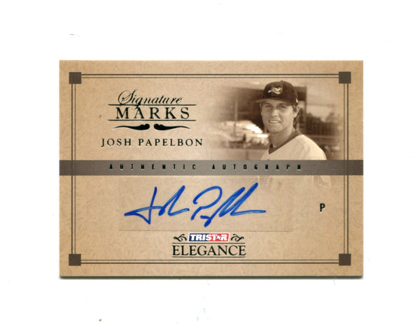 Josh Papelbon 2007 Tristar Signature Marks Autographed #SM-JP2 Card