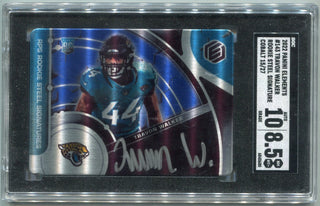 Travon Walker 2022 Panini Elements Rookie Steel Signatures Autographed RC #143 15/27 SGC Graded 10/8.5