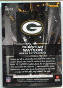 Christian Watson 2022 Panini Chronicles Gridiron Kings Rookie Card #GK-15