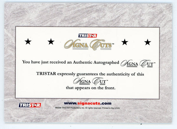 Chris Burke Autographed 2008 Tristar Signa Cuts