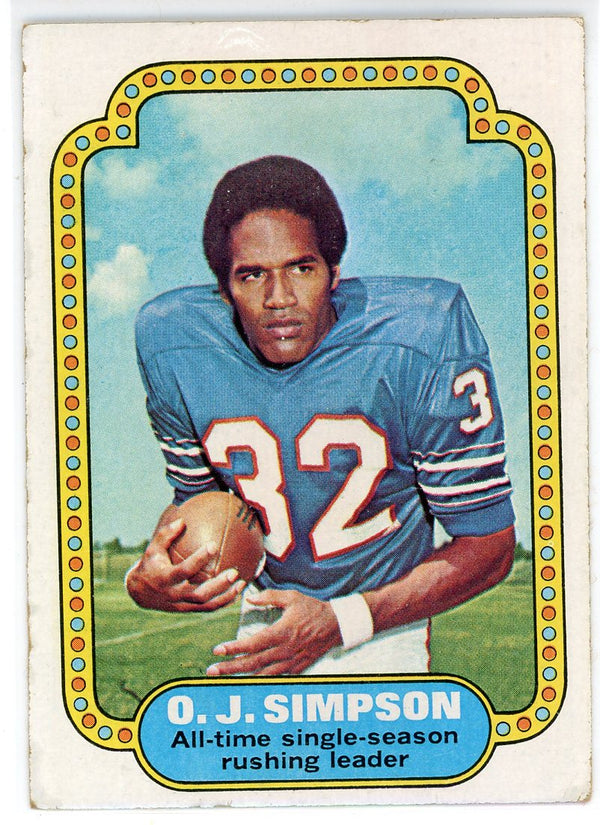 OJ Simpson 1974 Topps Card #1