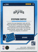 Stephon Castle 2024 - 2025 Panini Donruss Rated Rookie RC #244