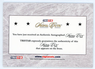 Jim Abbott 2008 Tristar Autographed Signa Cuts