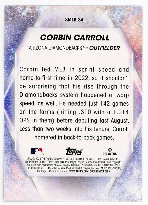 Corbin Carrol 2023 Topps Stars of MLB #SMLB-34 Card