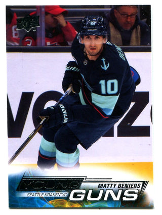 Matty Beniers #213 Young Guns Upper Deck 2022 Card