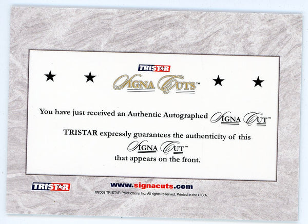 Terry Kennedy Autographed 2008 Tristar Signa Cuts