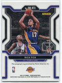 Rick Fox 2021 - 2022 Panini Prizm Penmanship Autographed Card #PM-RFX