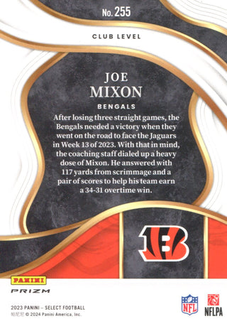 Joe Mixon 2023 Panini Select Card #255