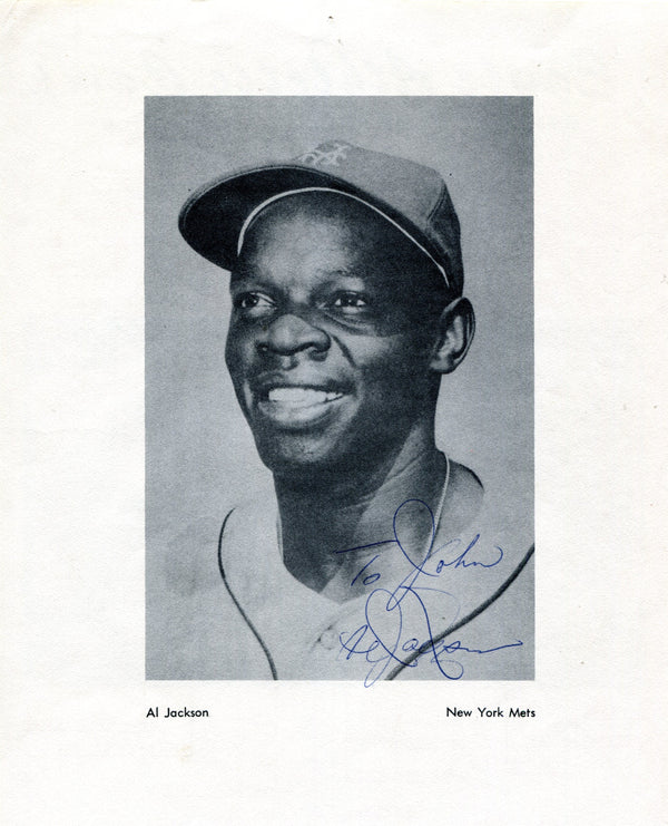 Al Jackson Autographed / Signed Black & White 8x10 Photo