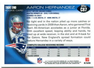 Aaron Hernandez 2010 Topps Chrome Rookie Card